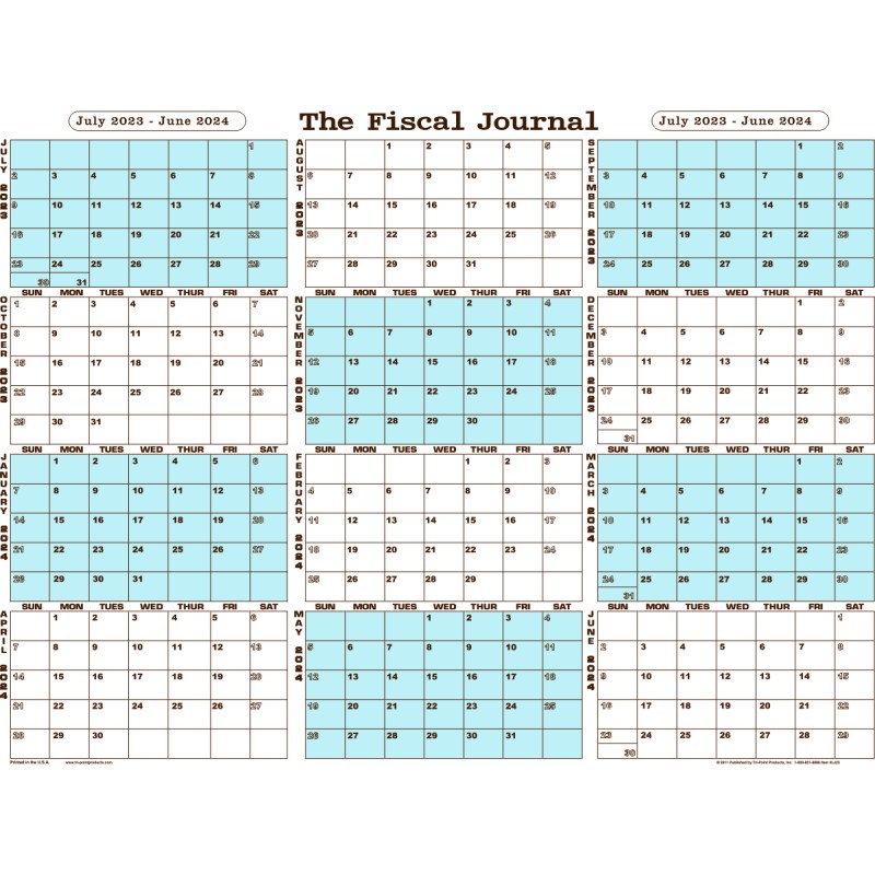 Fiscal Journal 2023-2024 write on wipe off